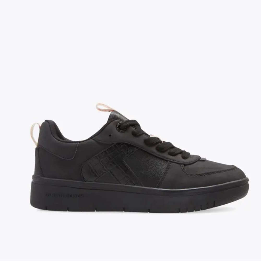 Kurt Geiger size 40.5 or 10 womens black sneakers. Worn but in decent condition